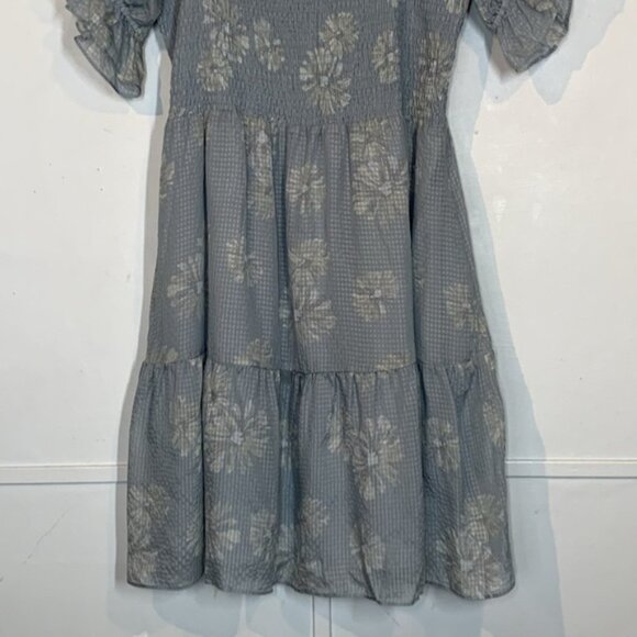 Madewell Dresses Madewell Silk Lucie Smocked Mini Dress In Moody Blooms - Picture 7 of 13